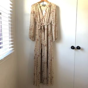 Baltic Born natural floral maxi dress size small